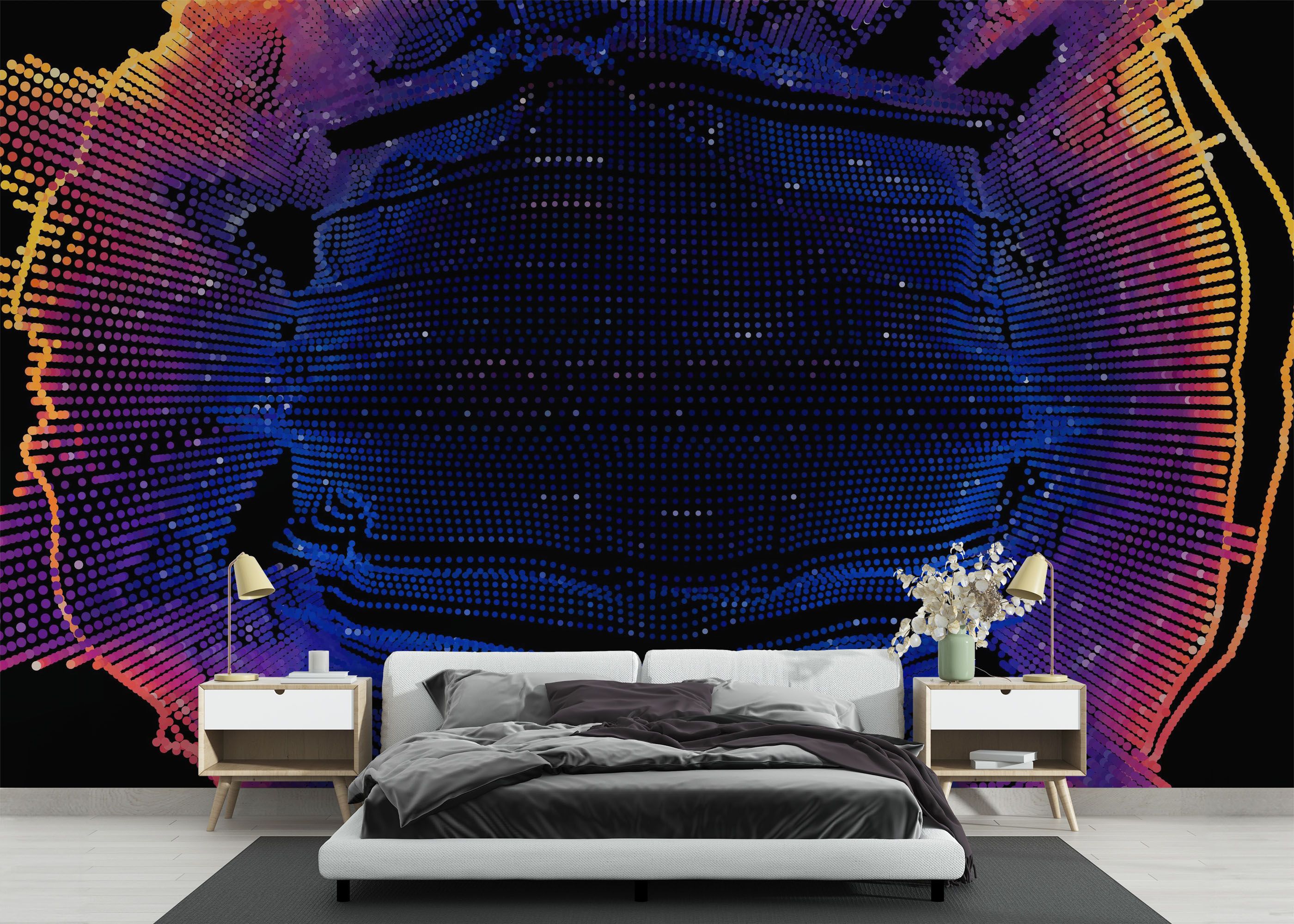 Colorful 3d Ball mockup 3