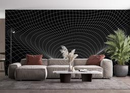 Black 3d Hole Line mockup 4