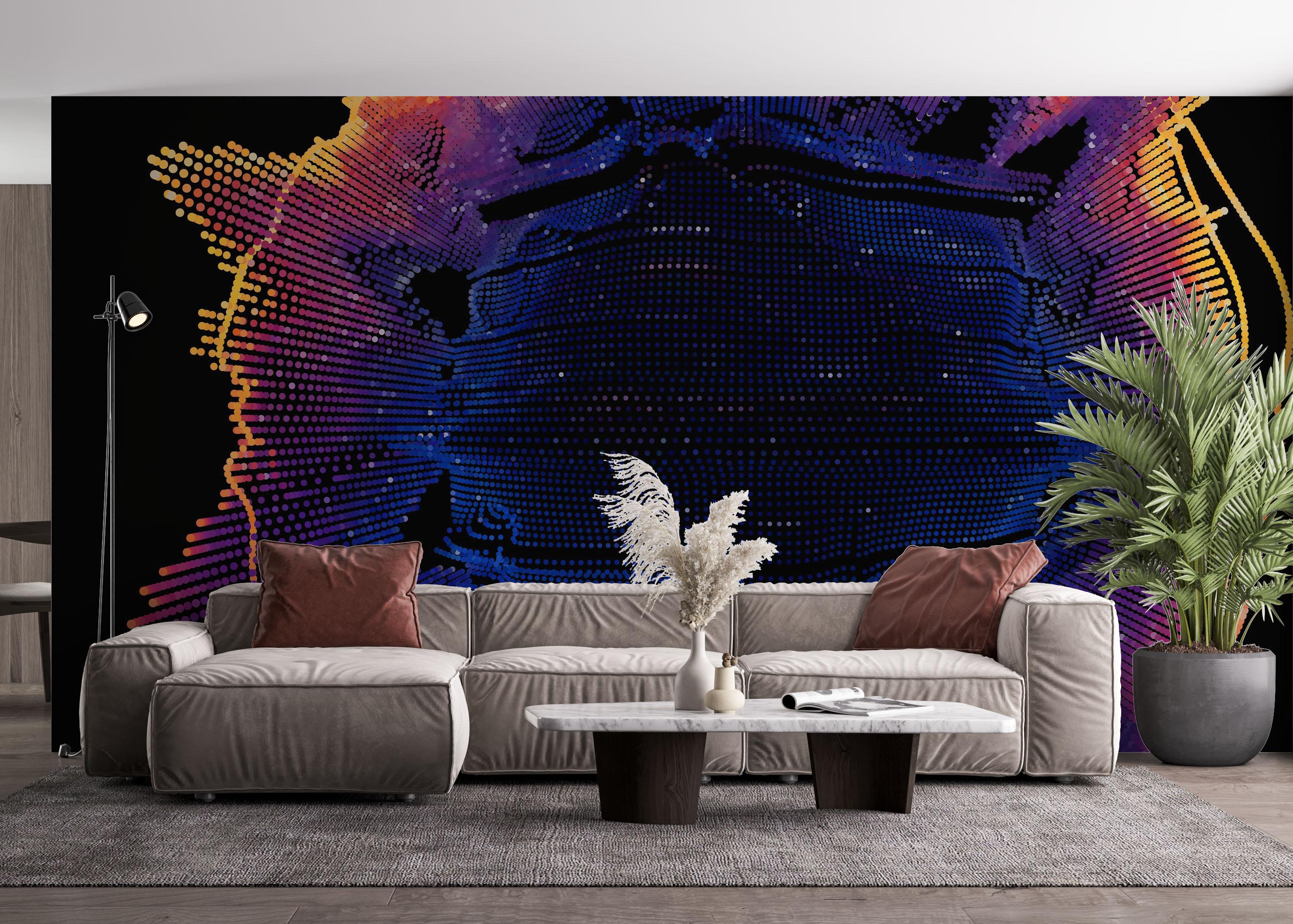 Fototapete Colorful 3d Ball mockup 4