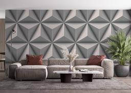 Grey 3d Triangle mockup 4