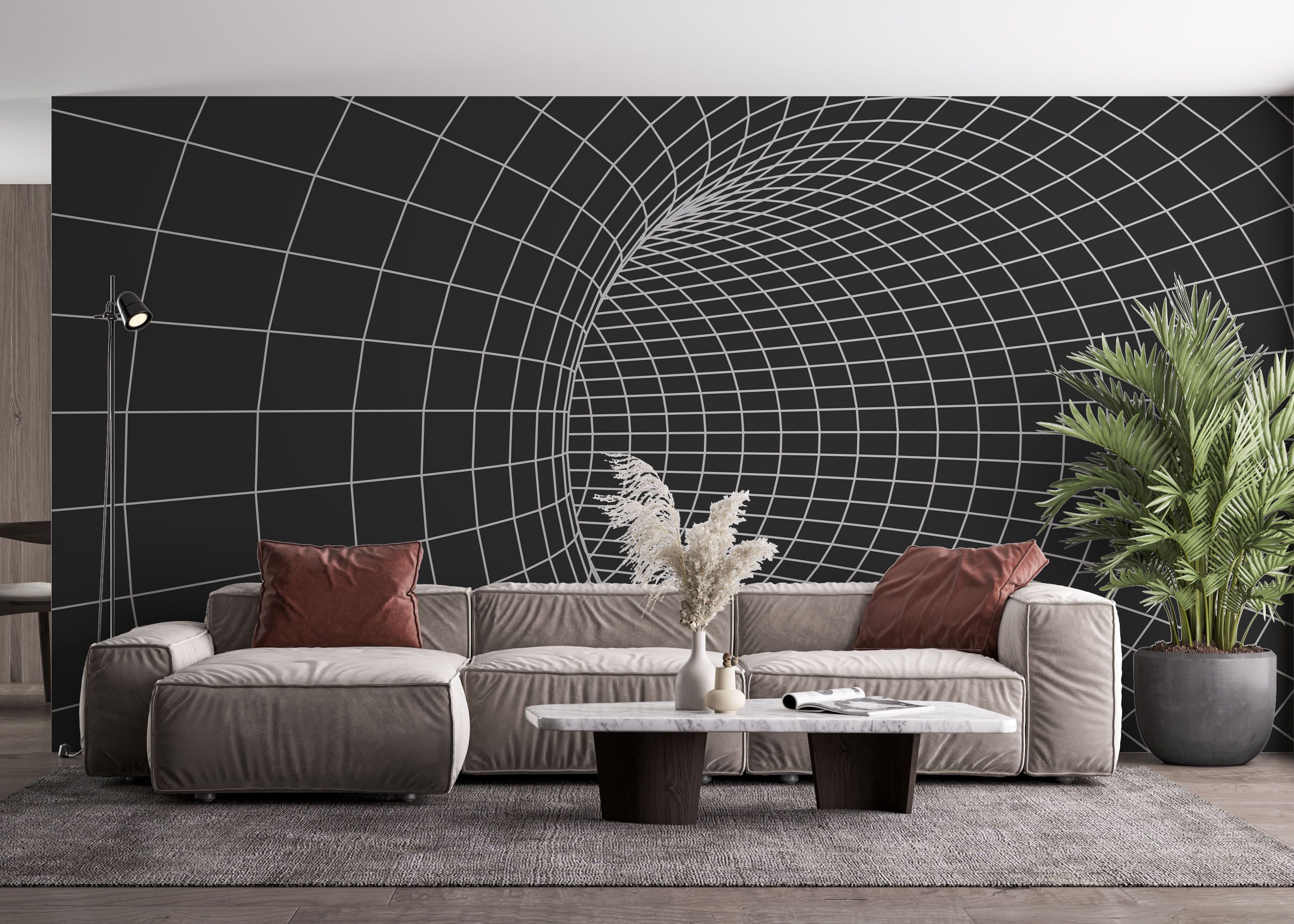 Grey Tunnel Line mockup 4