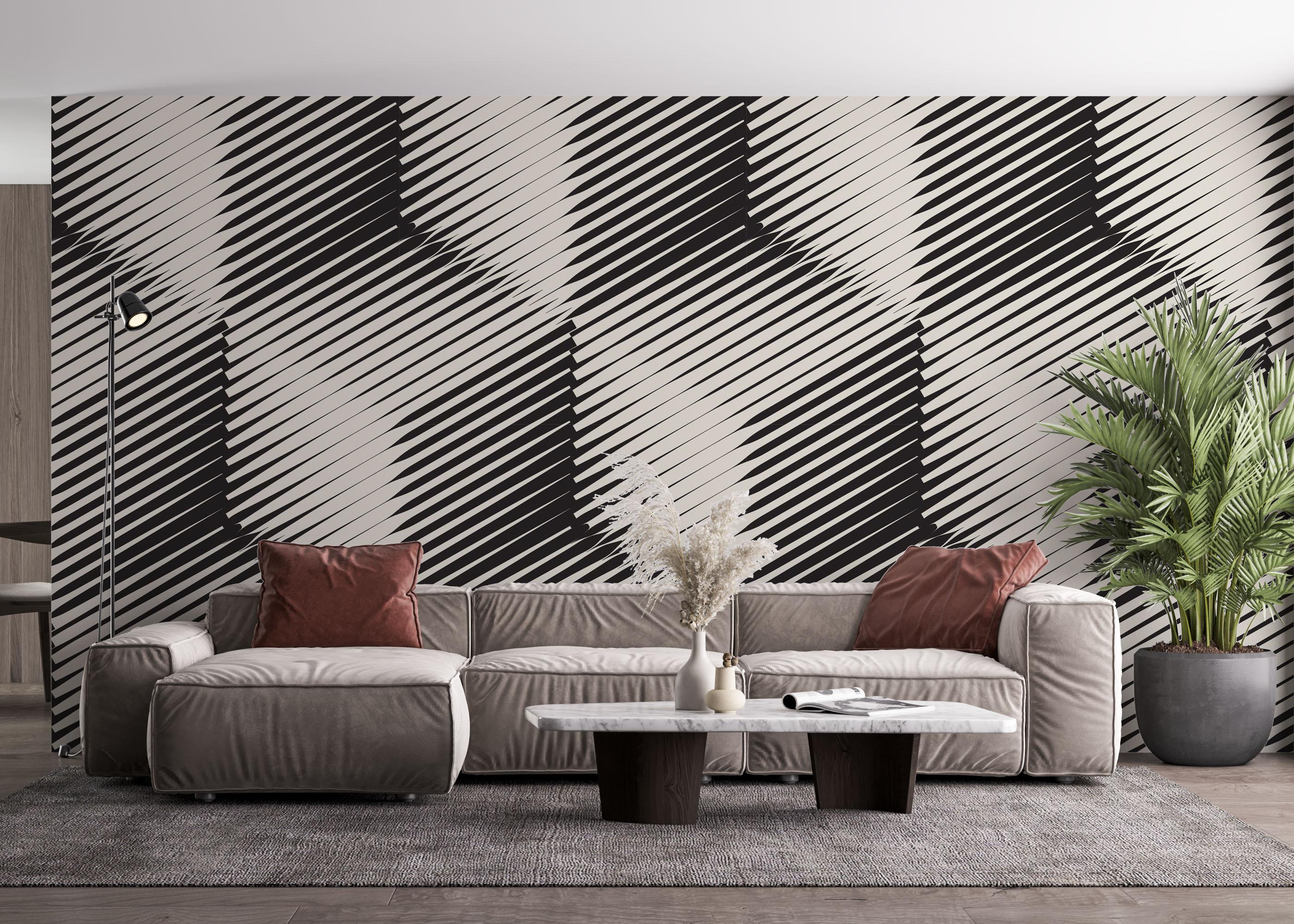 Fototapete Sharp Line Square mockup 4