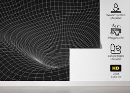 Black 3d Hole Line mockup 5