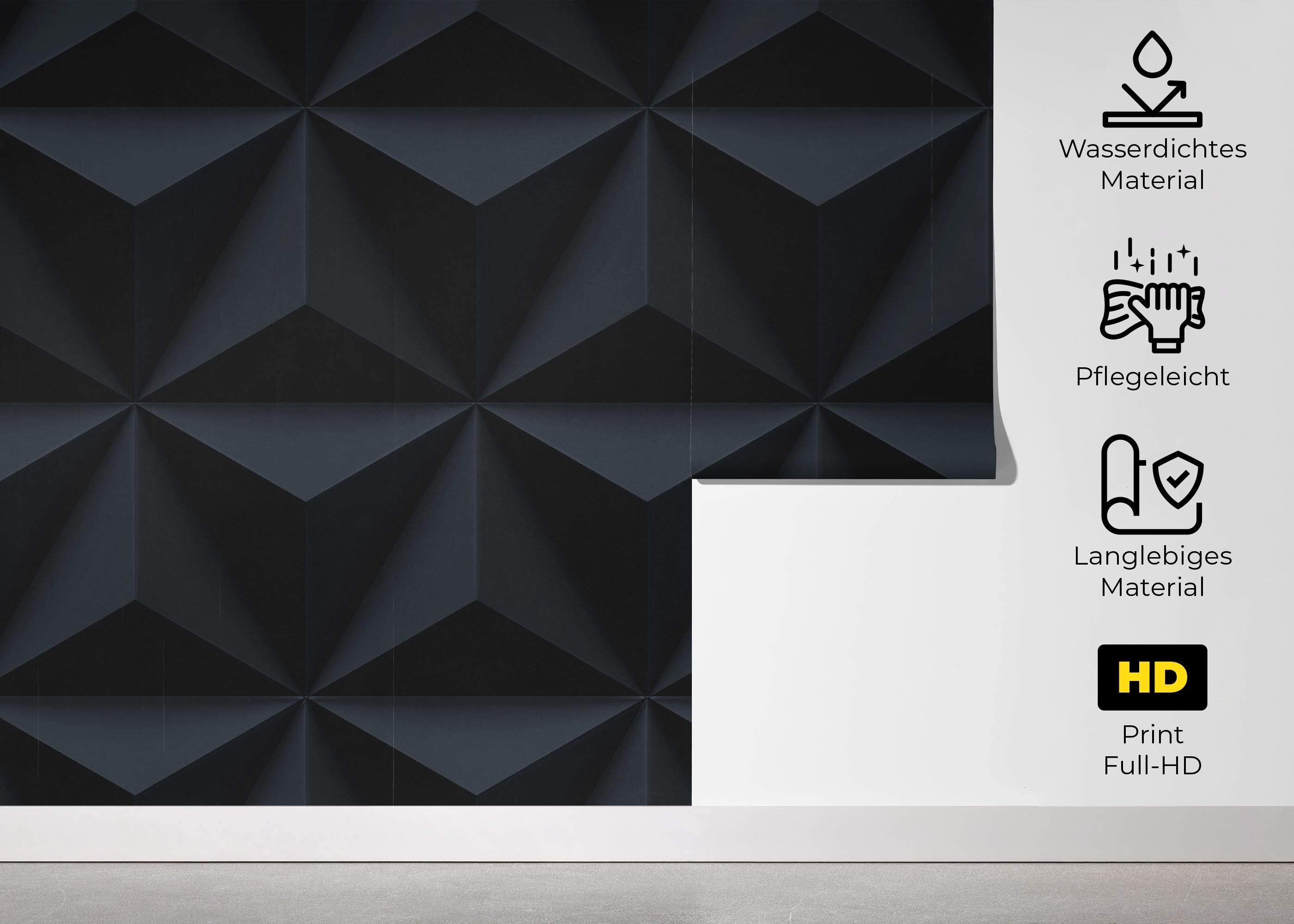 Black 3d Triangle mockup 5