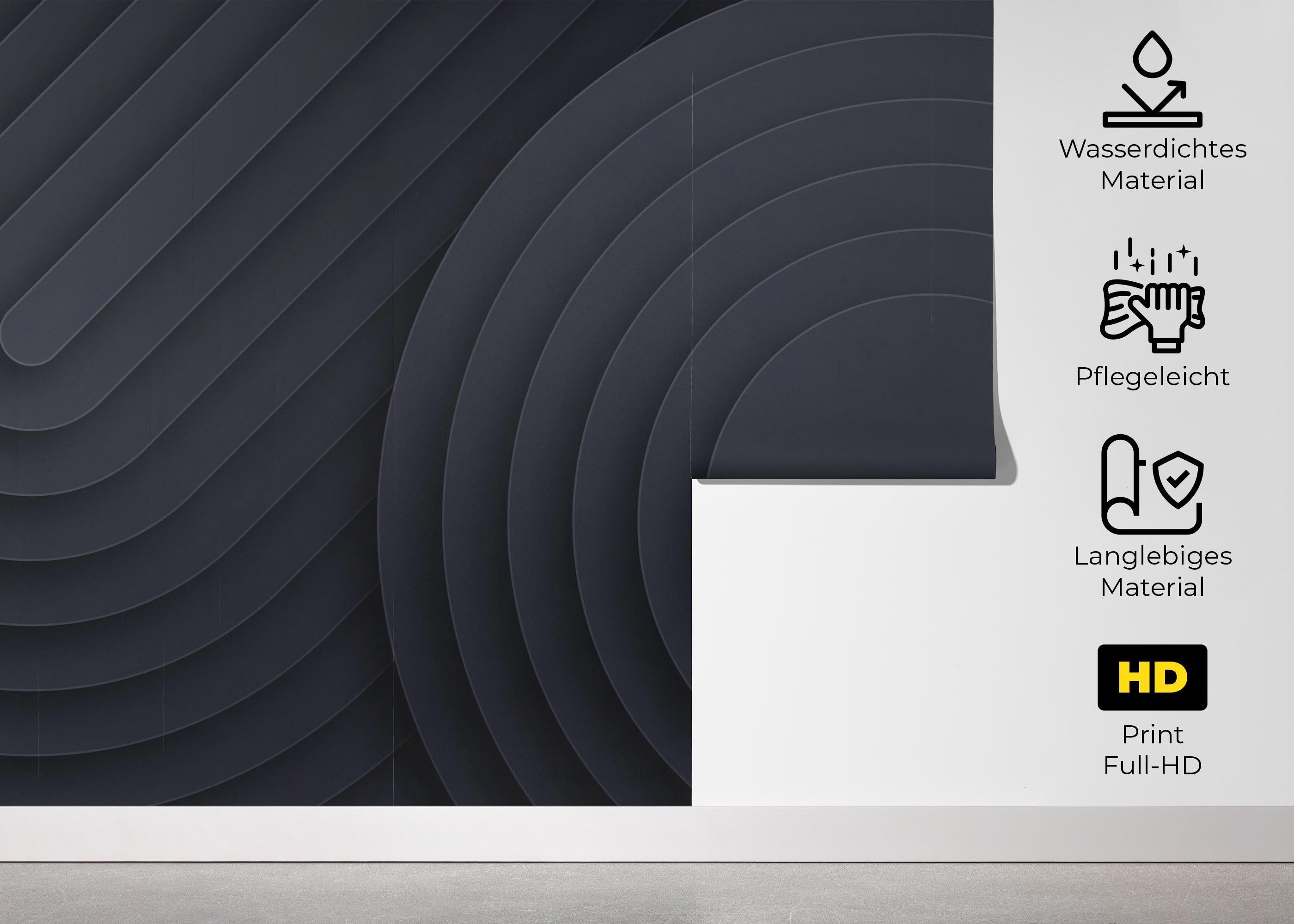 Black Curved Shapes mockup 5