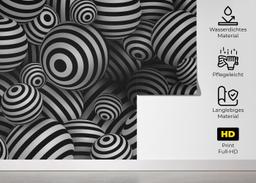 Black White 3d Balls mockup 5