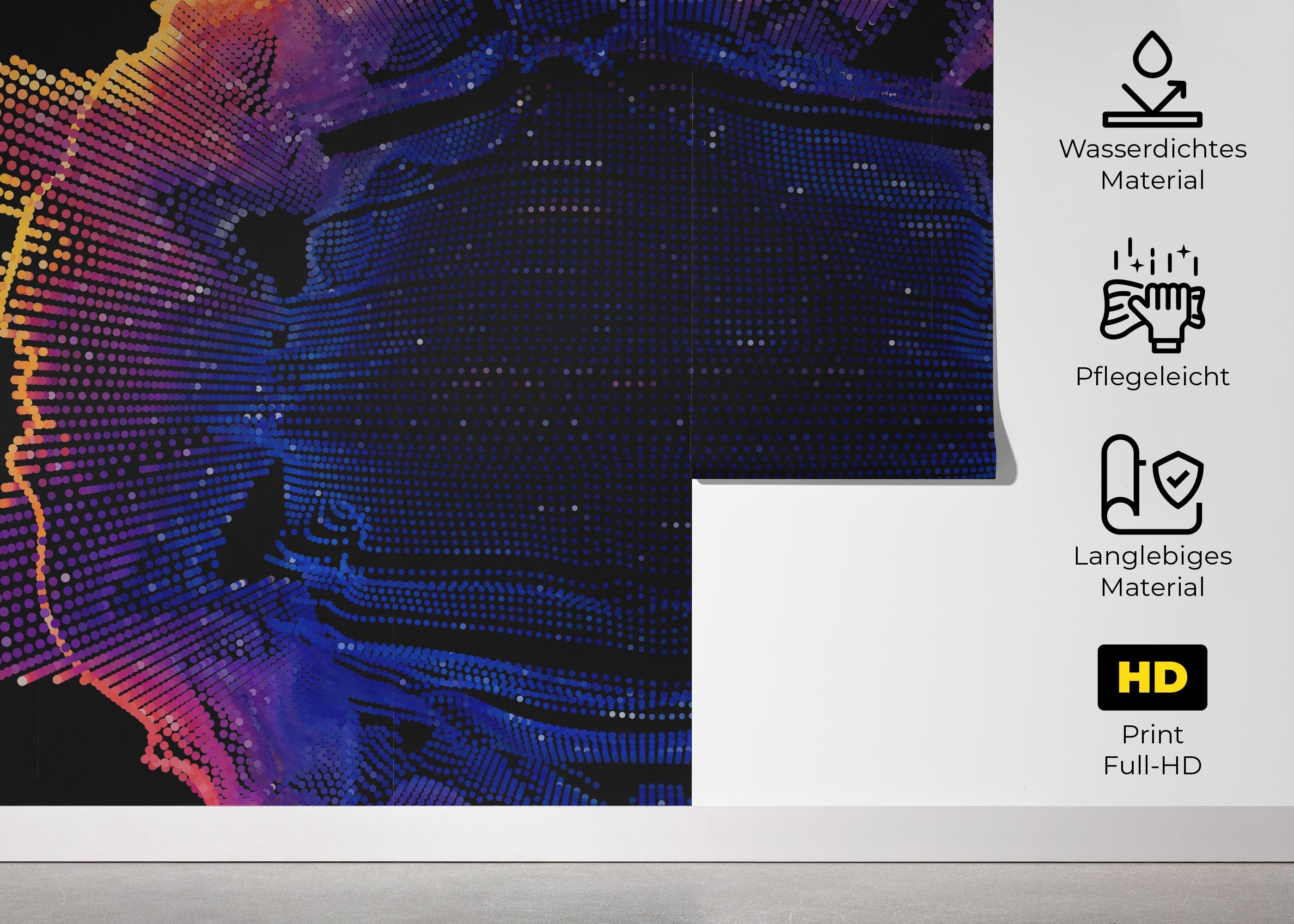 Fototapete Colorful 3d Ball mockup 5