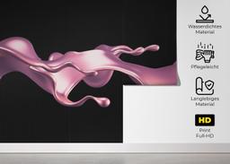 Cool Pink Floating Liquid mockup 5