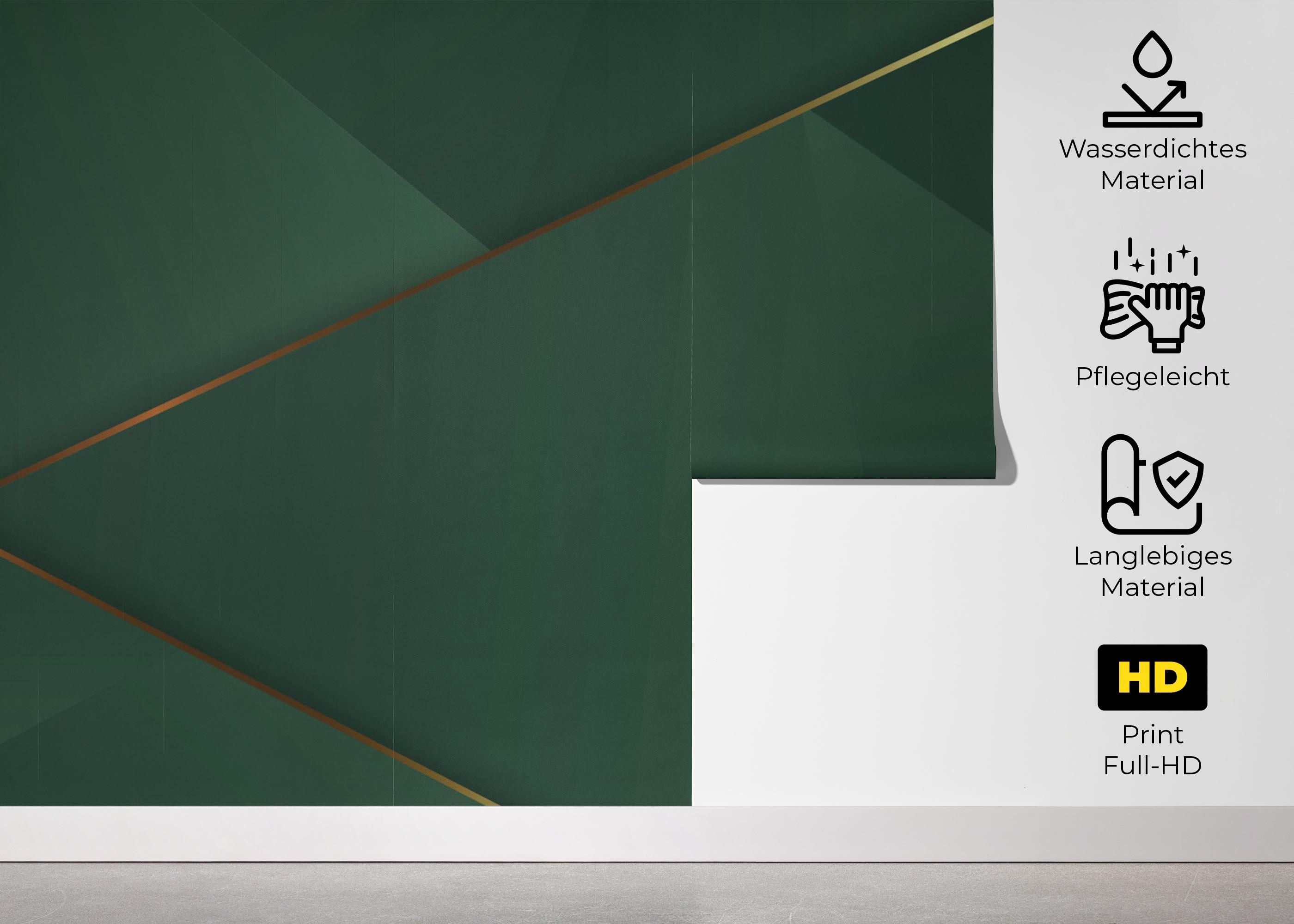 Gold 3d Triangle Line mockup 5