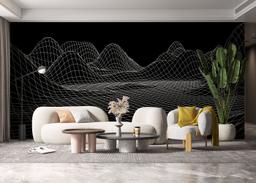 Black 3d Hill Line mockup 6