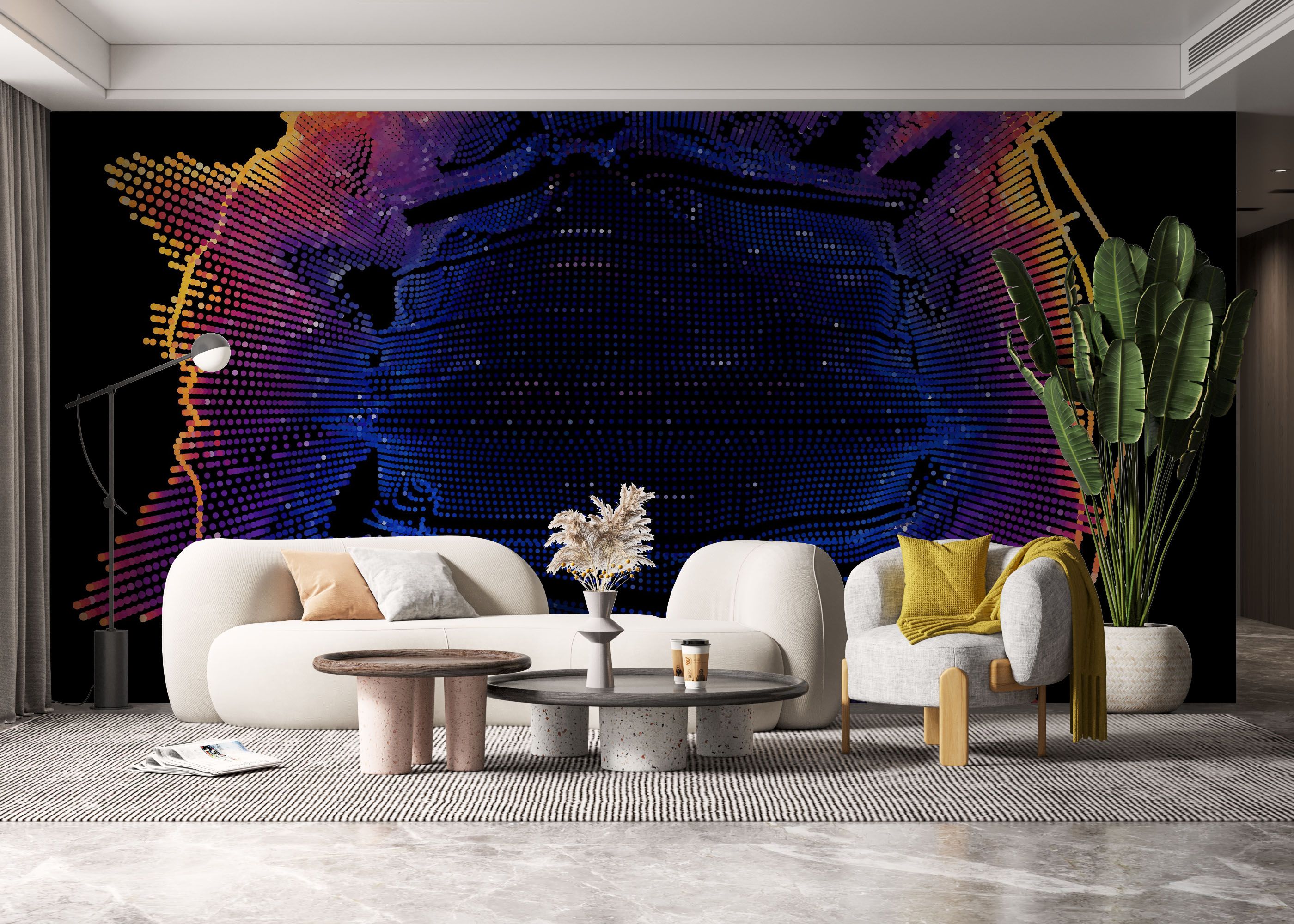 Colorful 3d Ball mockup 6