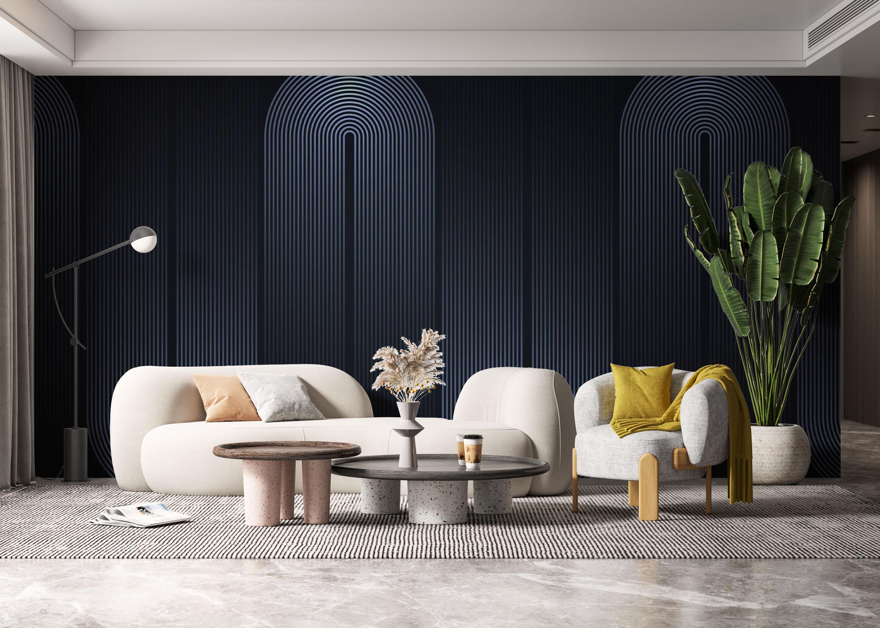 Fototapete Curved Light Lines mockup 6