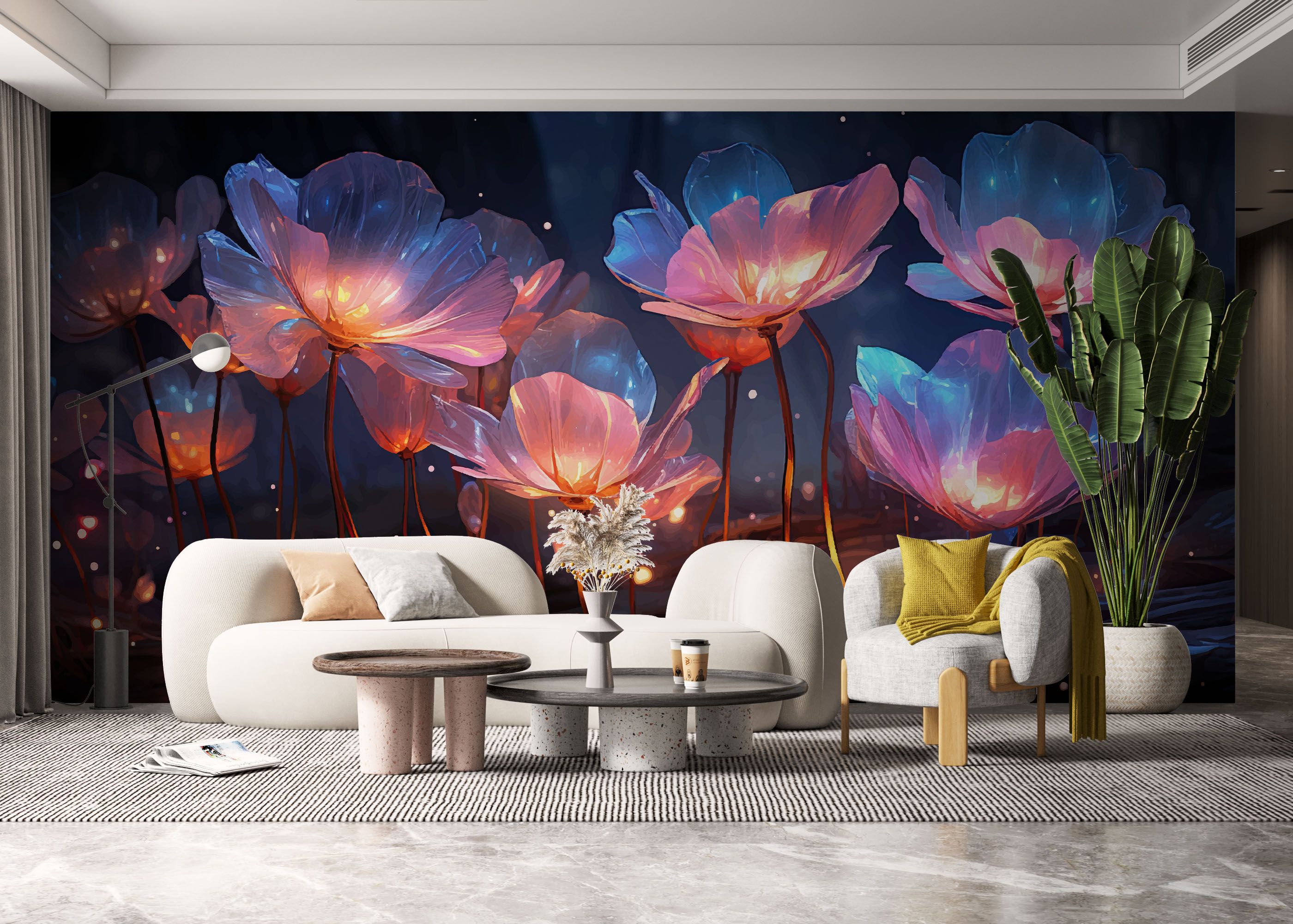 Flower 3d Glow mockup 6