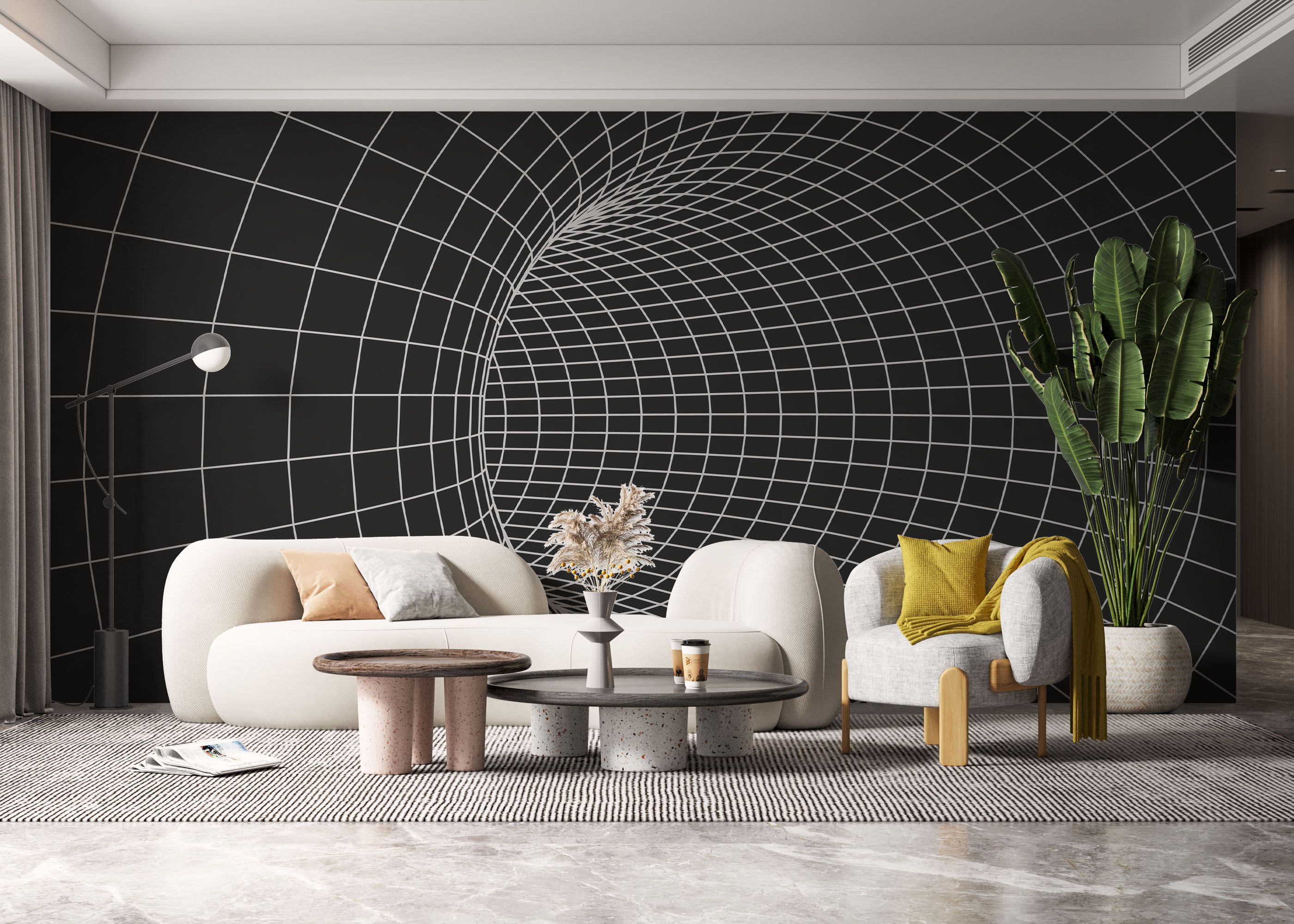 Grey Tunnel Line mockup 6