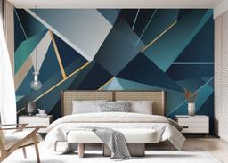 Blue Triangle Art mockup 7