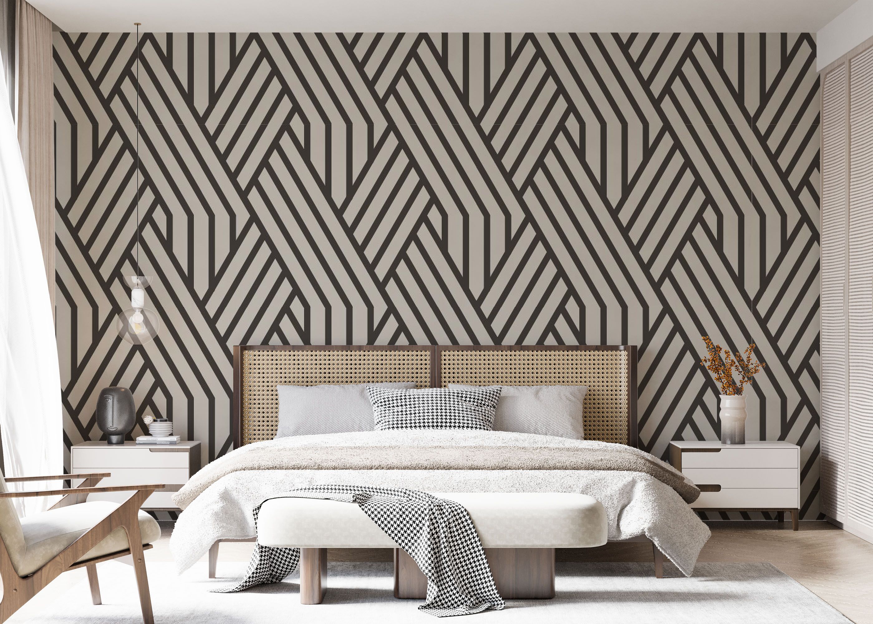 Brown Geometric Line mockup 7