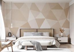 Cream Triangle Art mockup 7