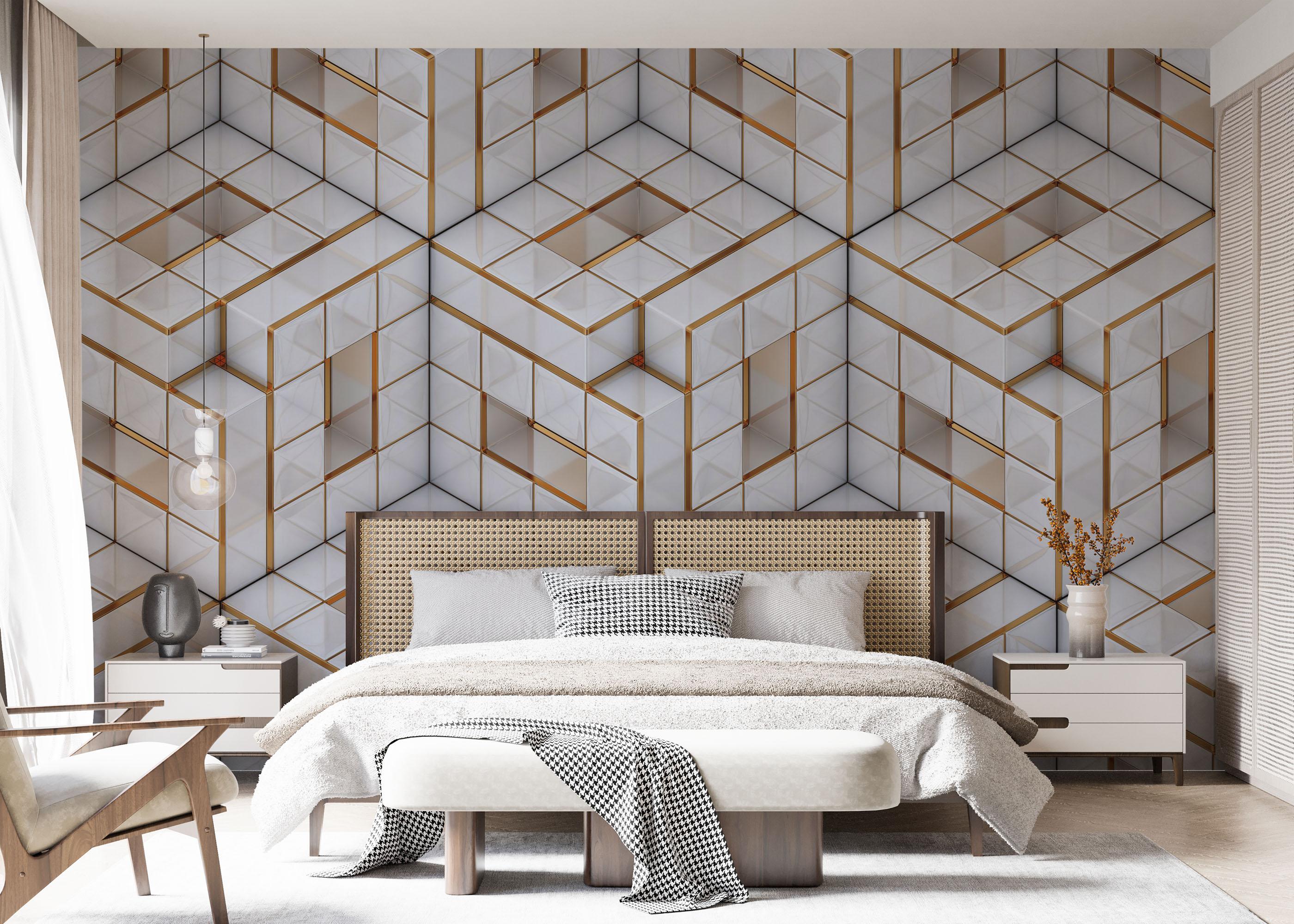 Fototapete Geometric Pattern mockup 7