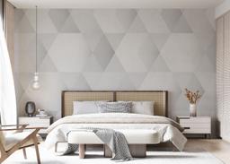 Grey Hexagonal Art mockup 7