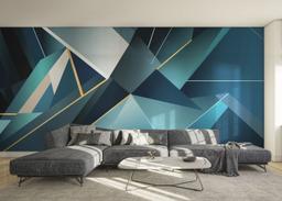 Blue Triangle Art mockup 0