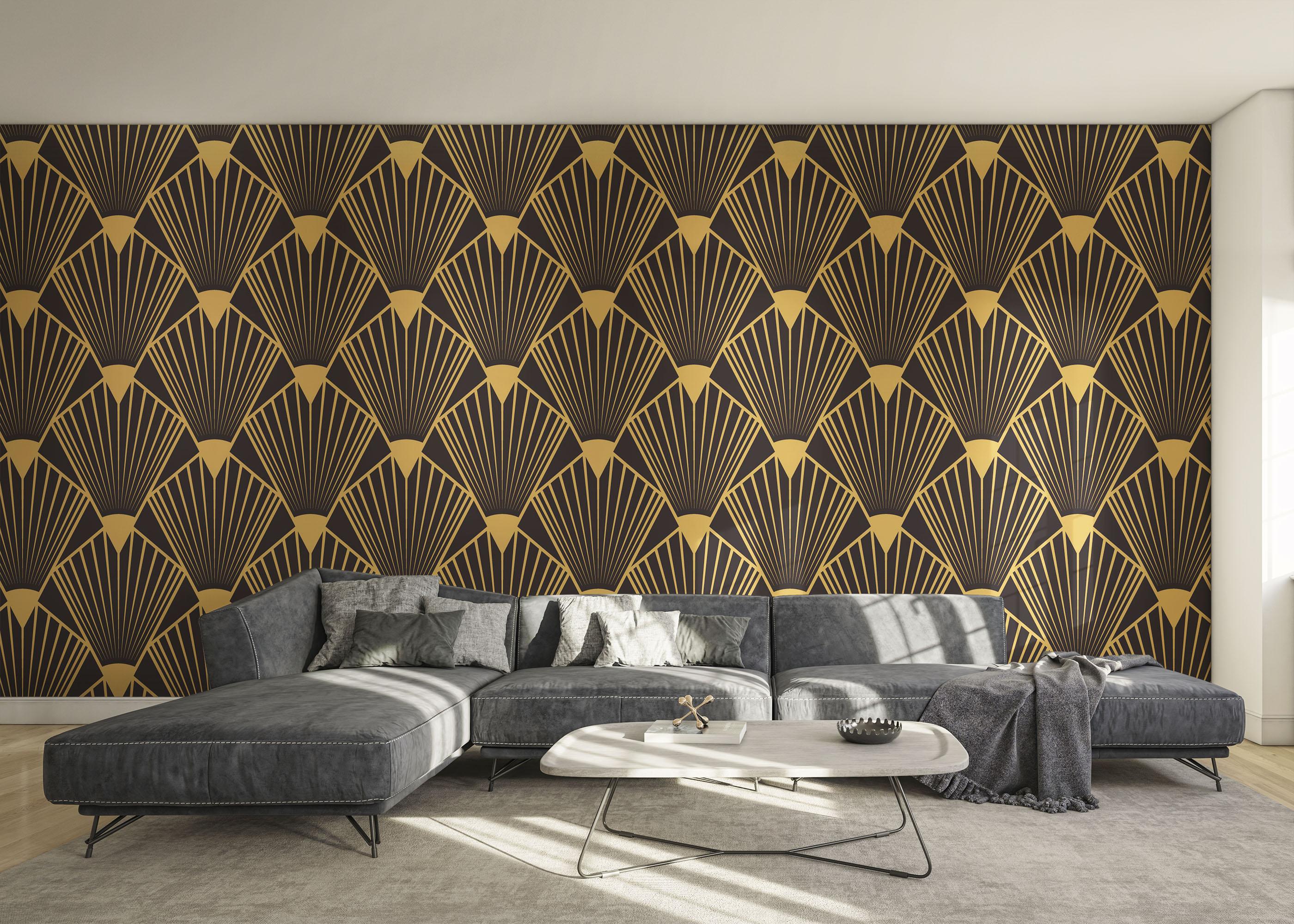 Fototapete Diamond Gold Line mockup 0