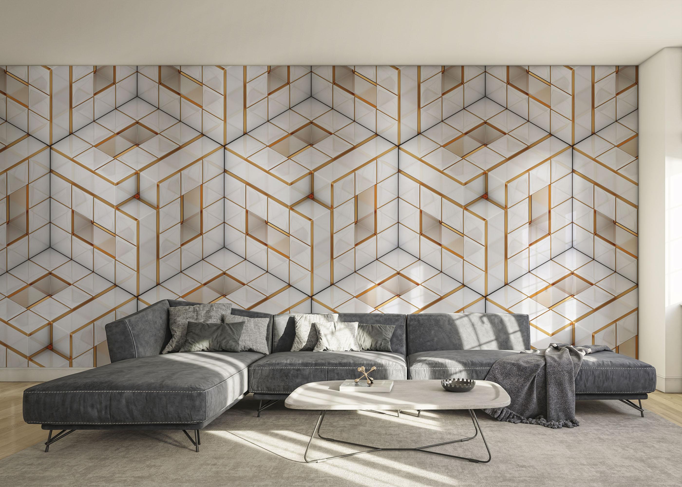 Fototapete Geometric Pattern mockup 0