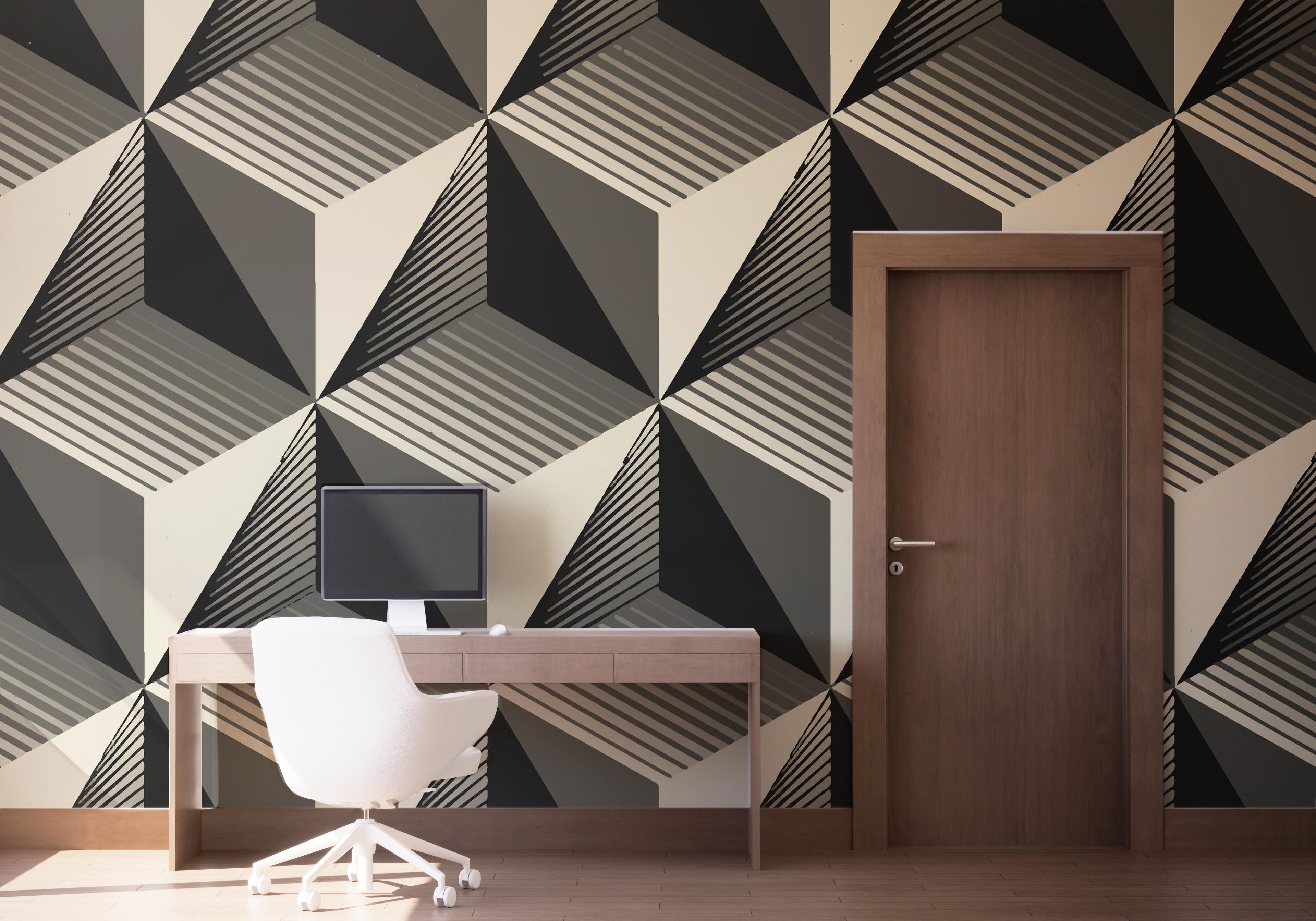 Cream Square Shadow mockup 1