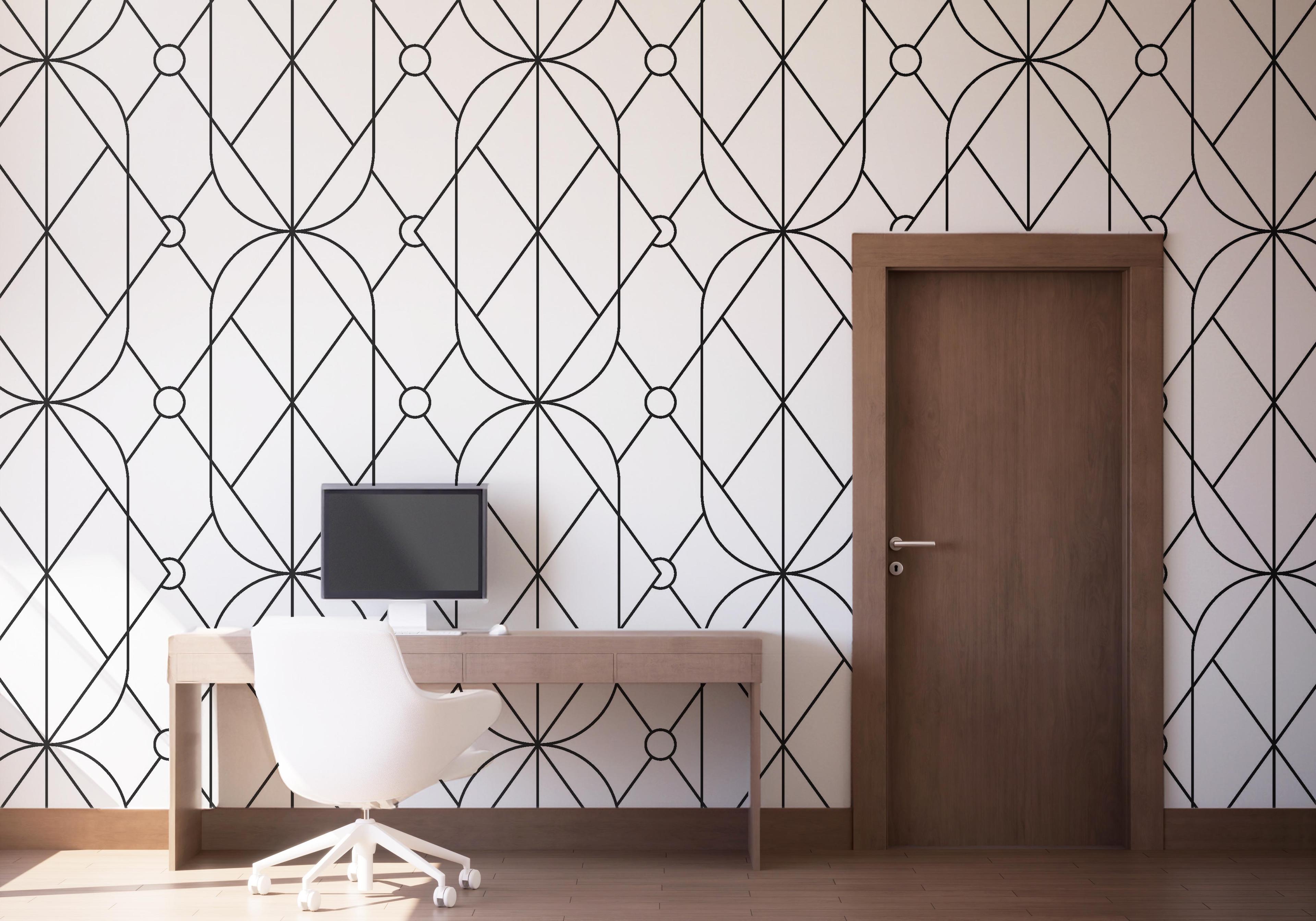 Fototapete Diamond Pattern mockup 1