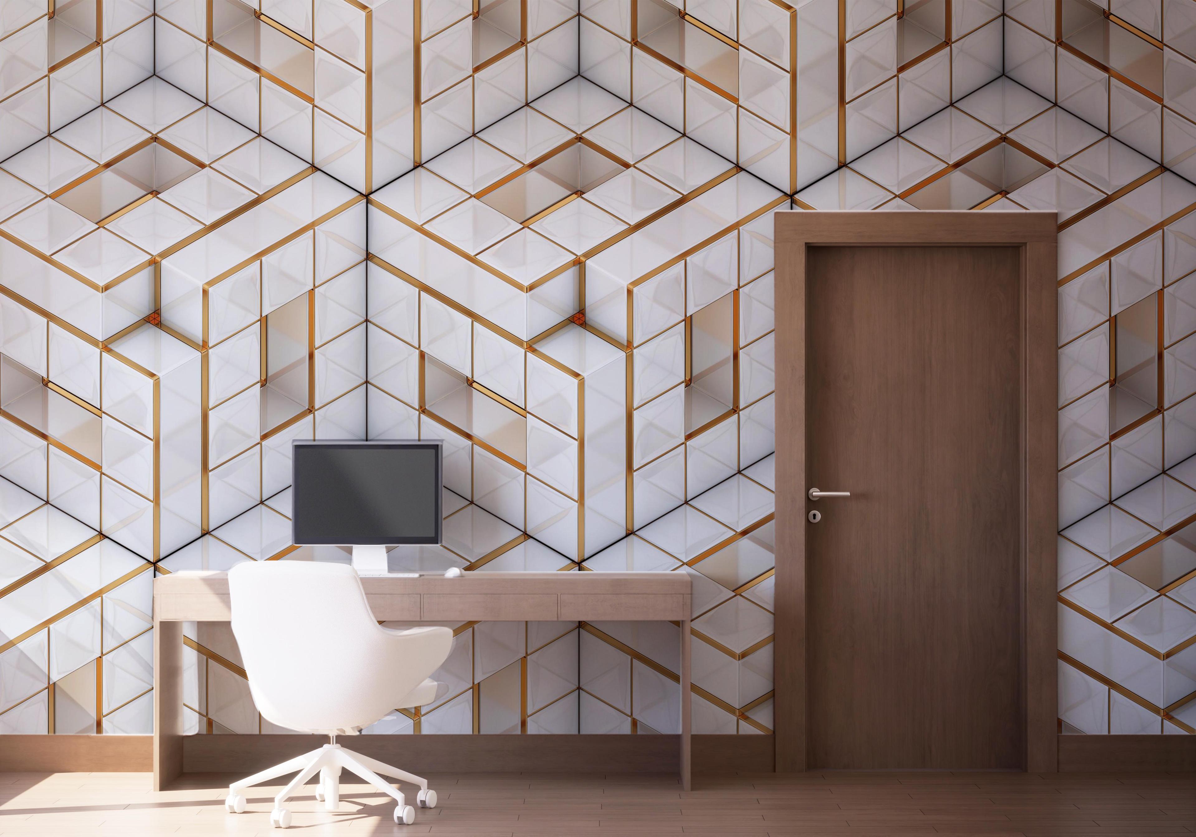 Fototapete Geometric Pattern mockup 1