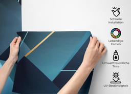 Blue Triangle Art mockup 2
