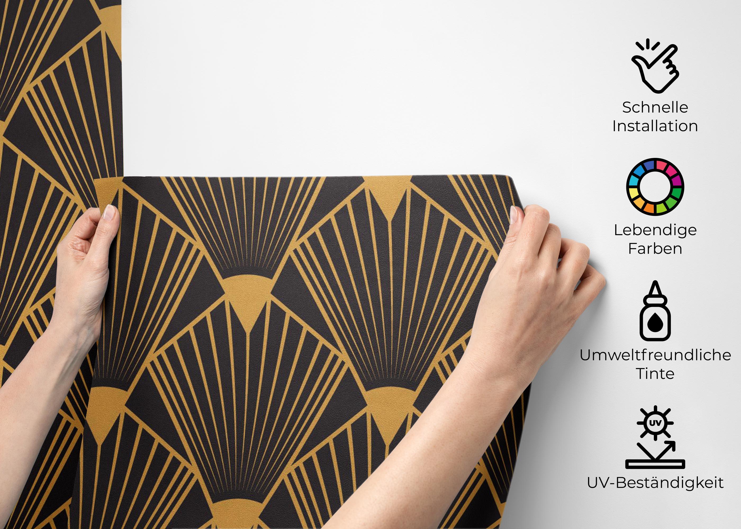 Fototapete Diamond Gold Line mockup 2