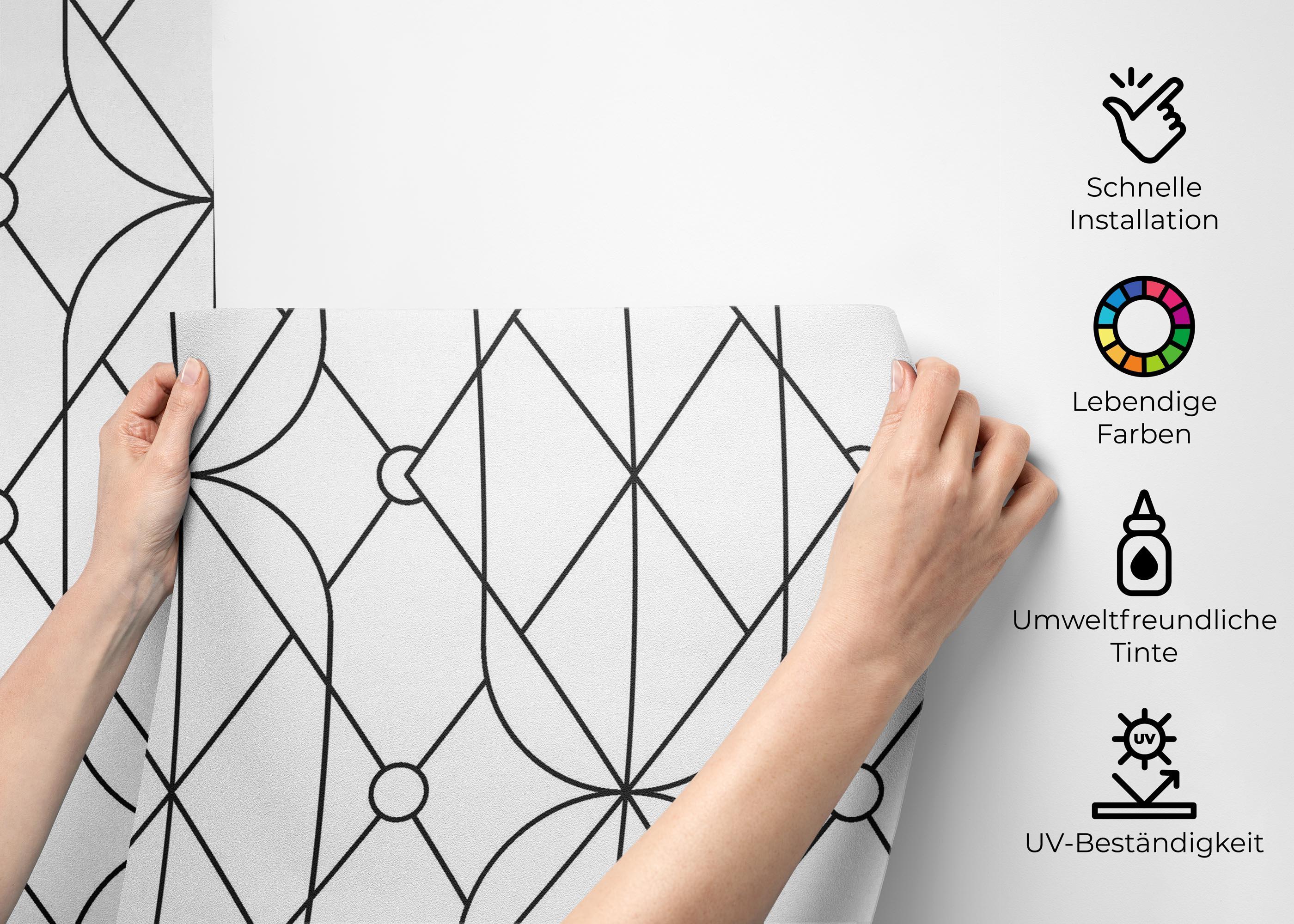 Fototapete Diamond Pattern mockup 2