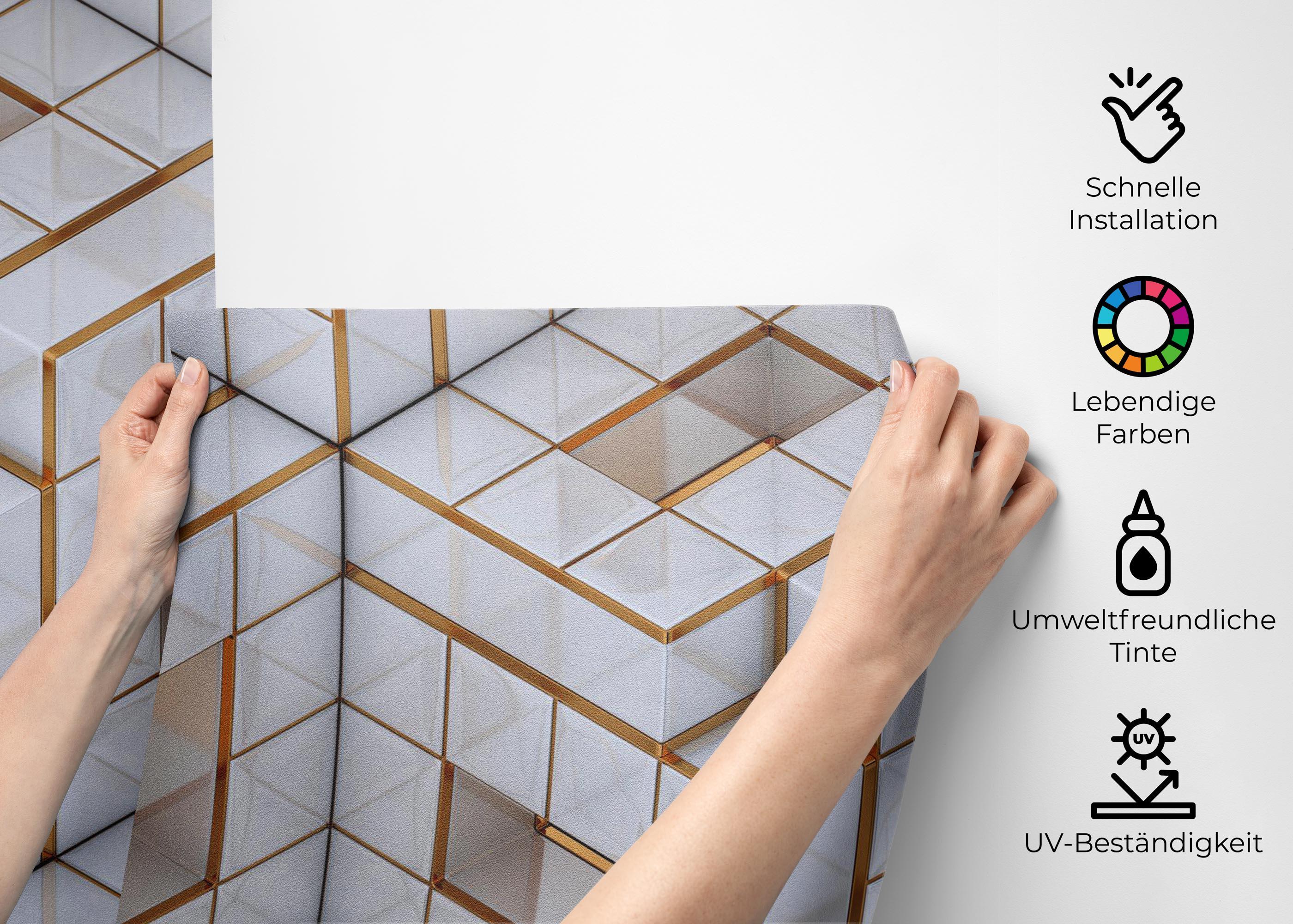 Fototapete Geometric Pattern mockup 2