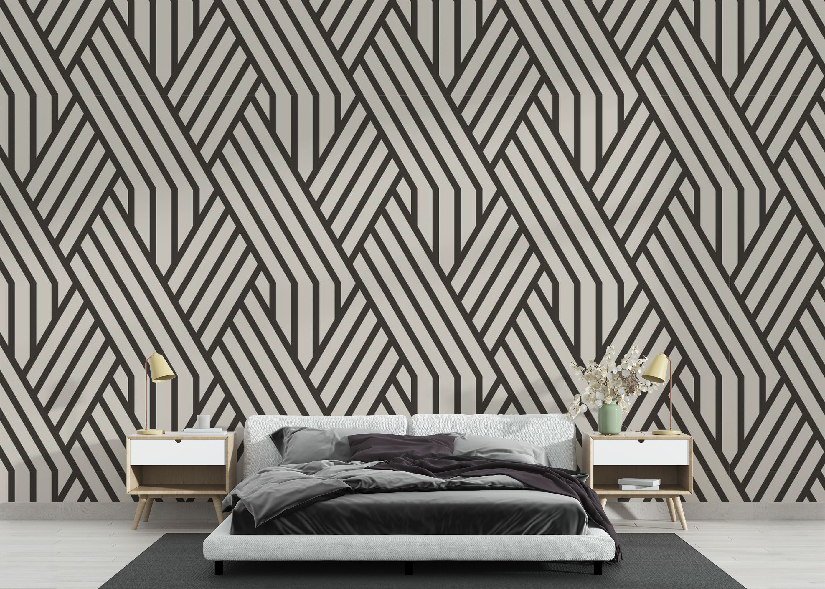 Brown Geometric Line mockup 3