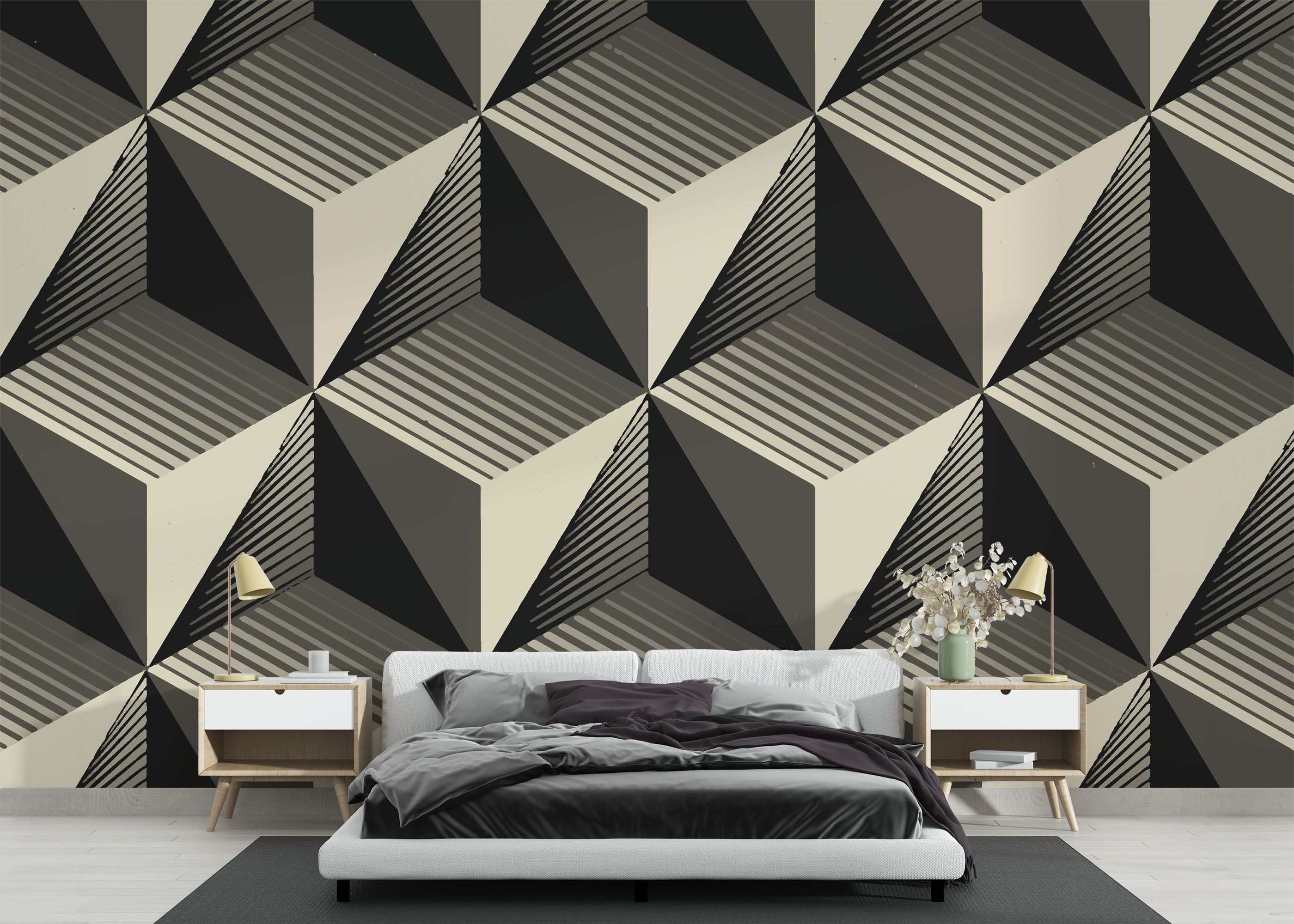 Cream Square Shadow mockup 3