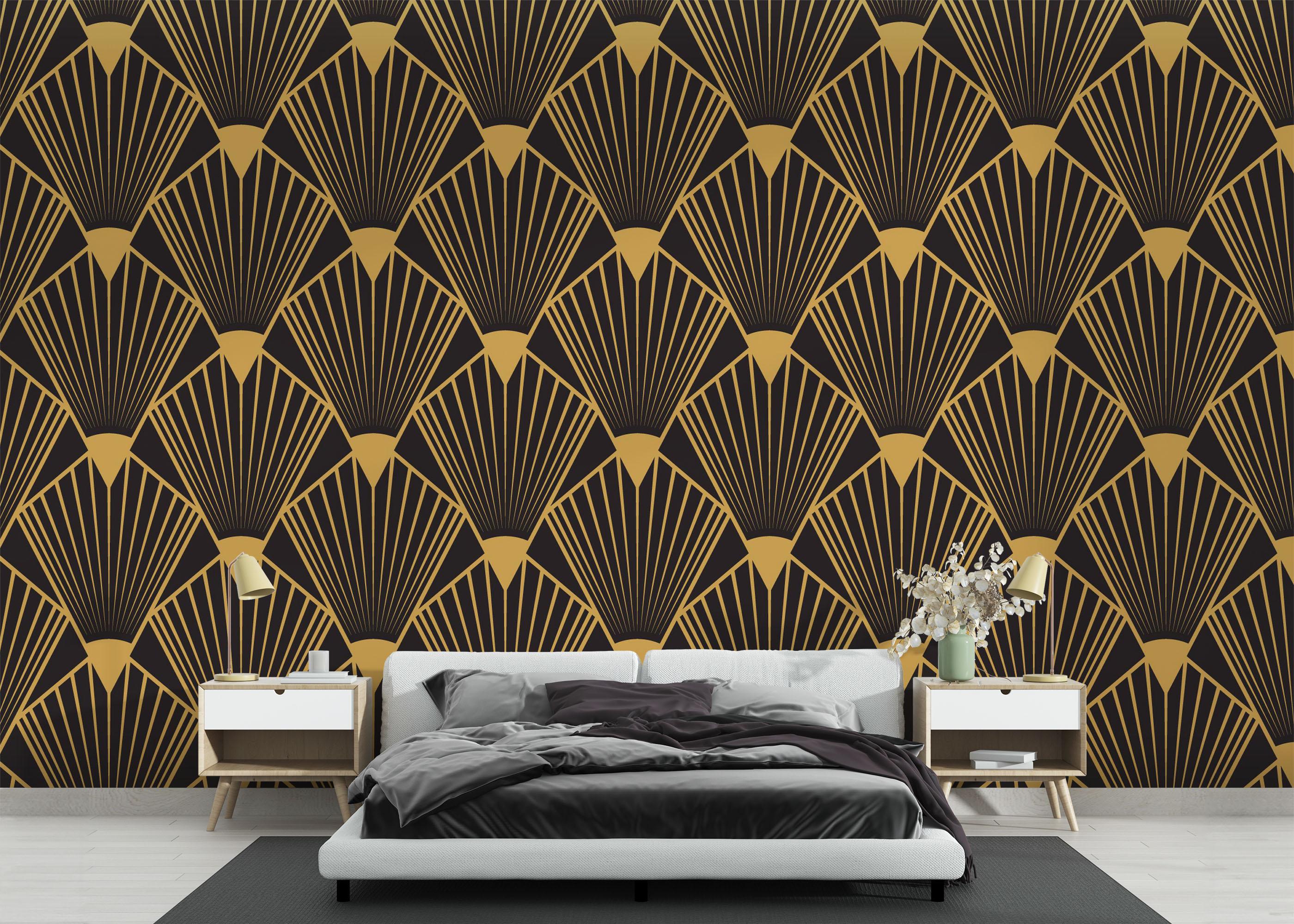 Fototapete Diamond Gold Line mockup 3