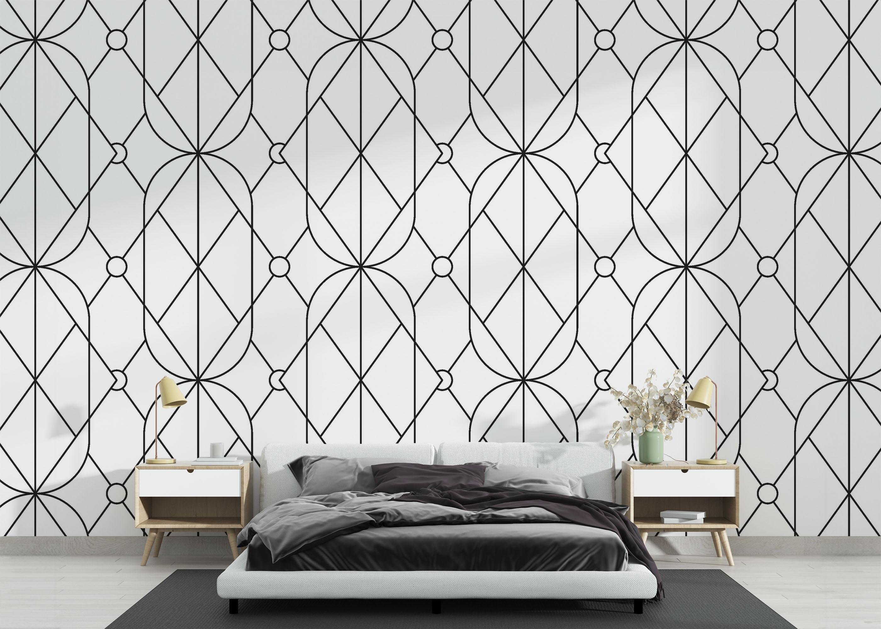 Fototapete Diamond Pattern mockup 3