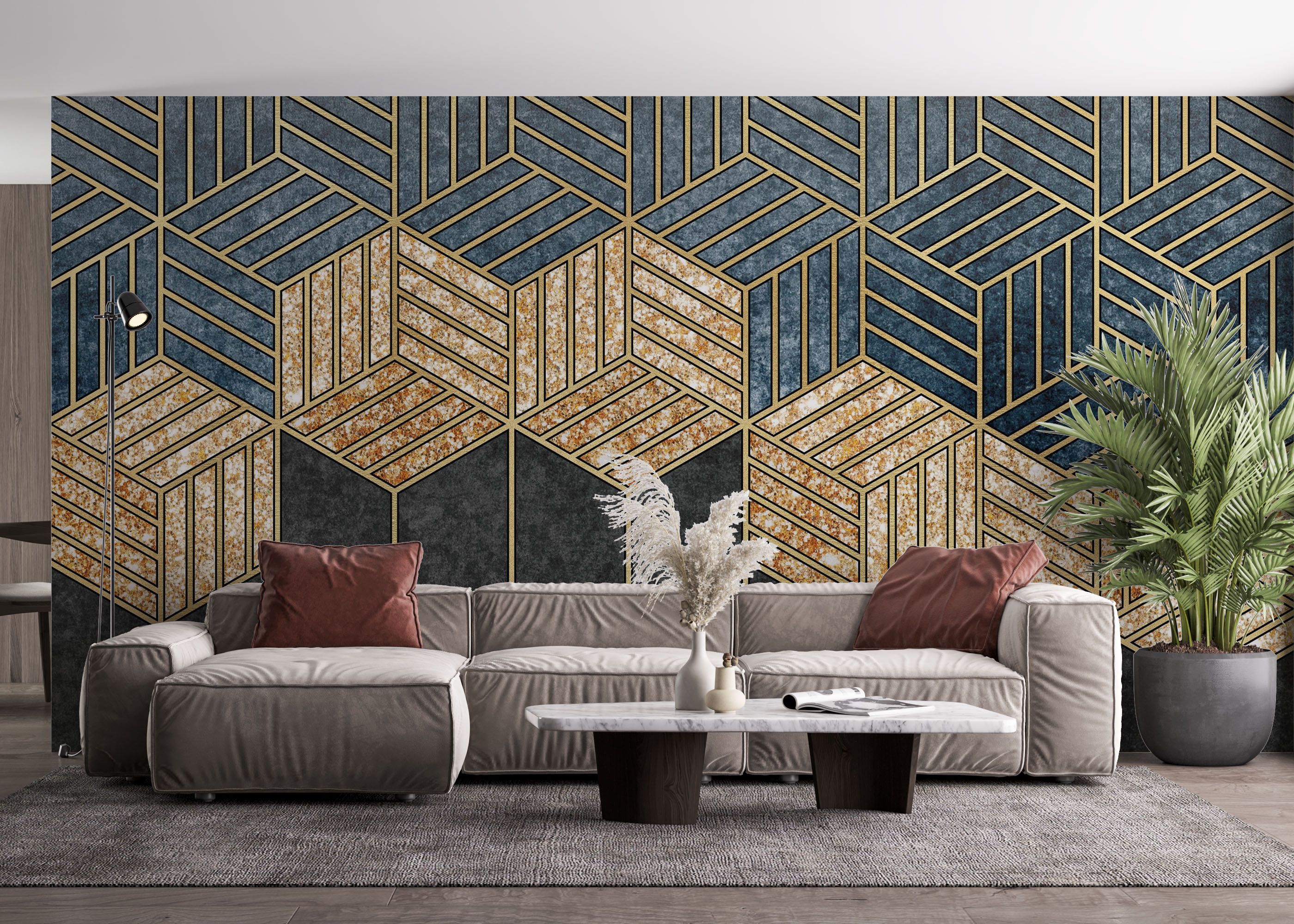 Geometric Wheat mockup 4