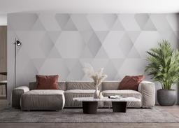 Grey Hexagonal Art mockup 4
