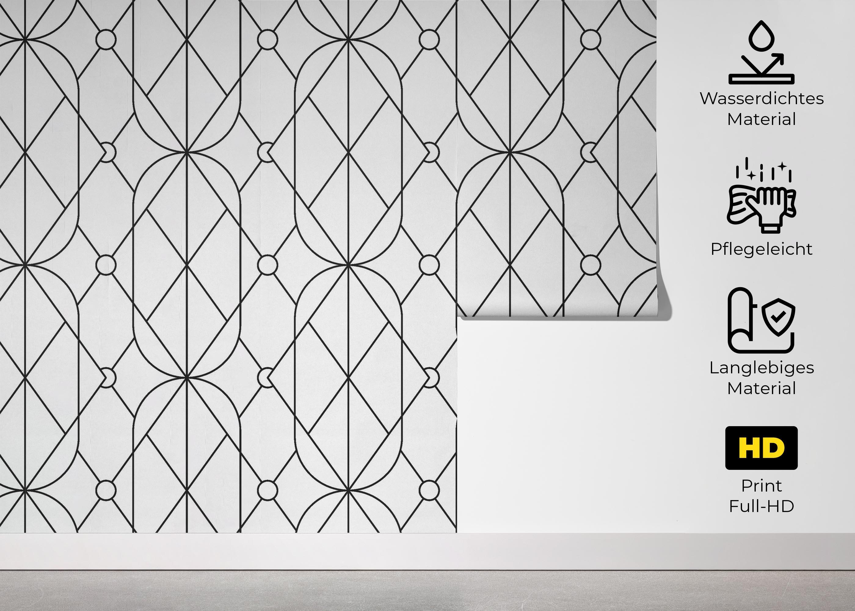 Fototapete Diamond Pattern mockup 5