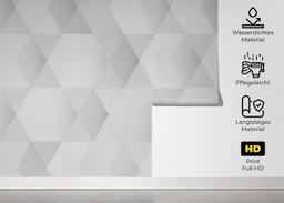 Grey Hexagonal Art mockup 5