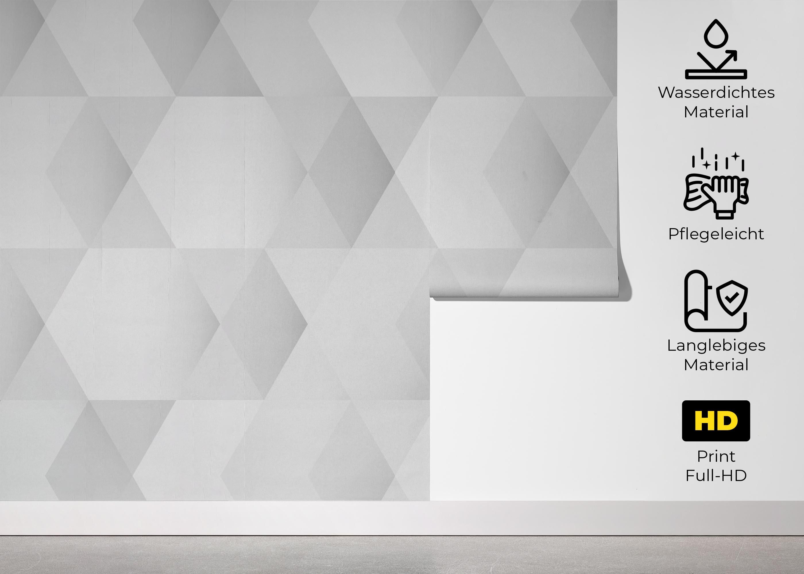 Grey Hexagonal Art mockup 5