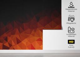 Lava Triangle Wall mockup 5