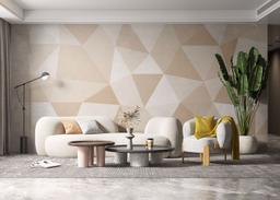 Cream Triangle Art mockup 6