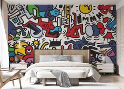 Colorful Doodle Graffiti mockup 7