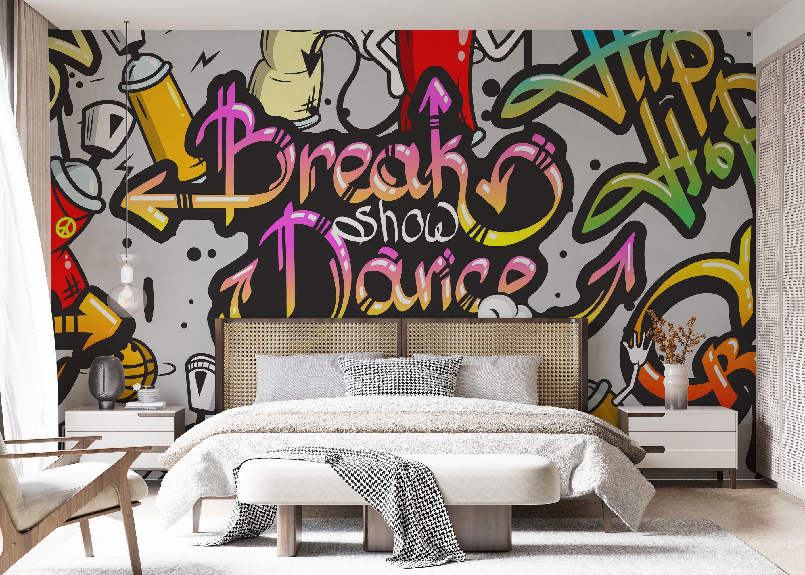 Fototapete Dance Graffiti mockup 7