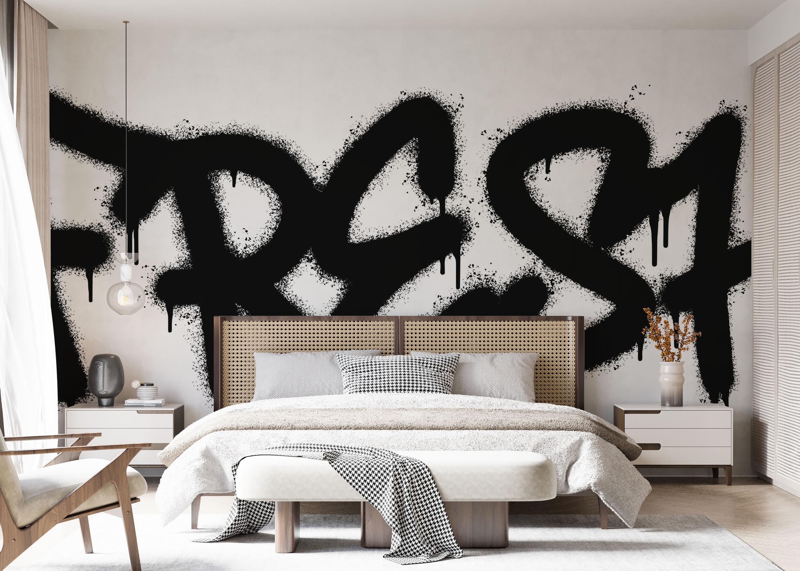 Fototapete Fresh Graffiti Spray mockup 7
