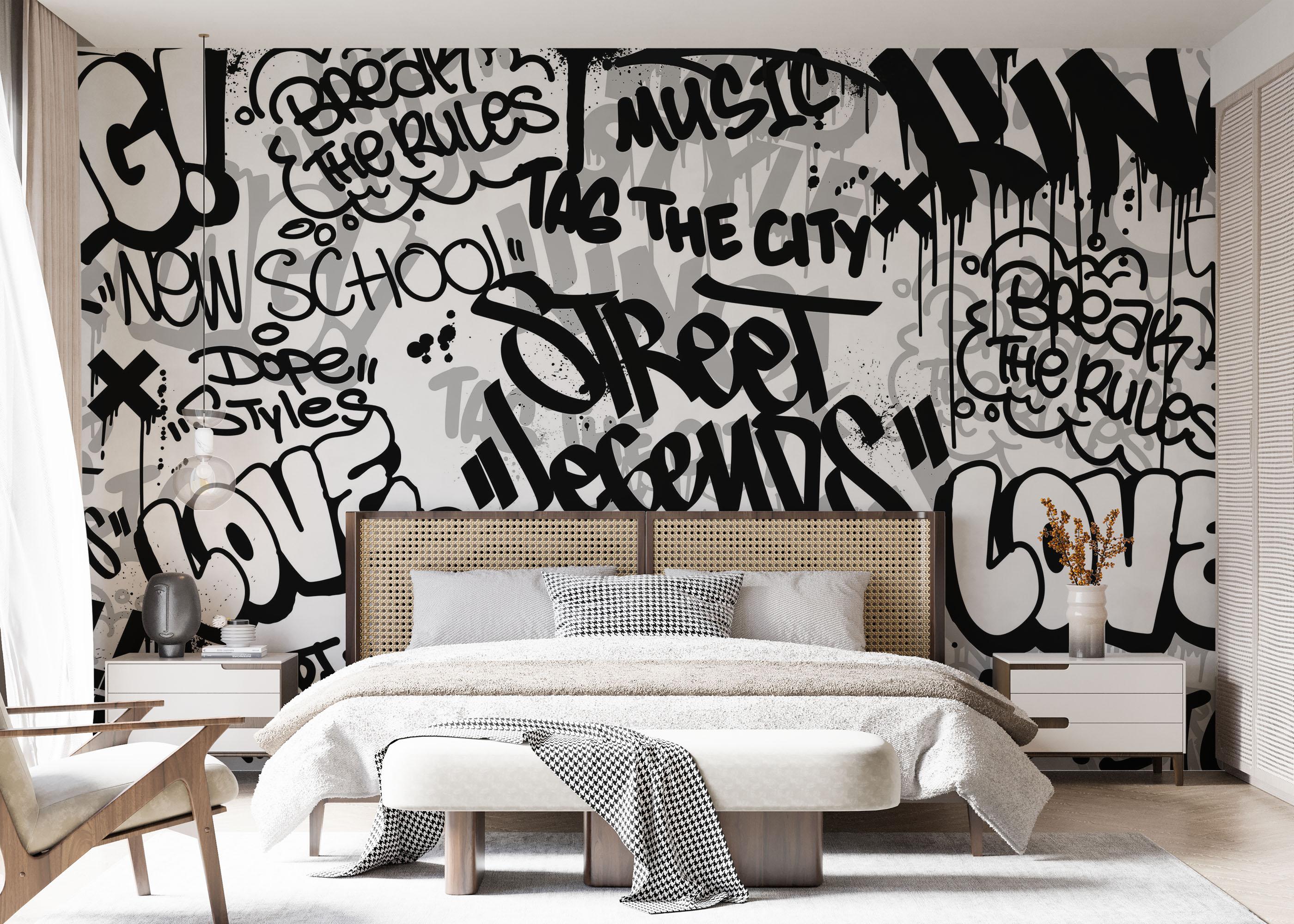 Fototapete Legends Graffiti mockup 7