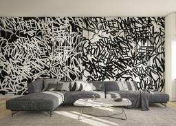 Black White Graffiti mockup 0