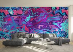 Graffiti Blue Purple mockup 0